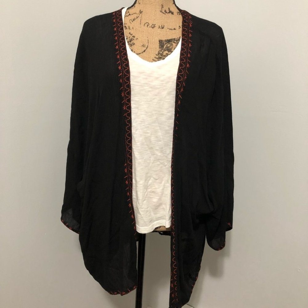 {Altar’d State} Embroidered Boho Kimono